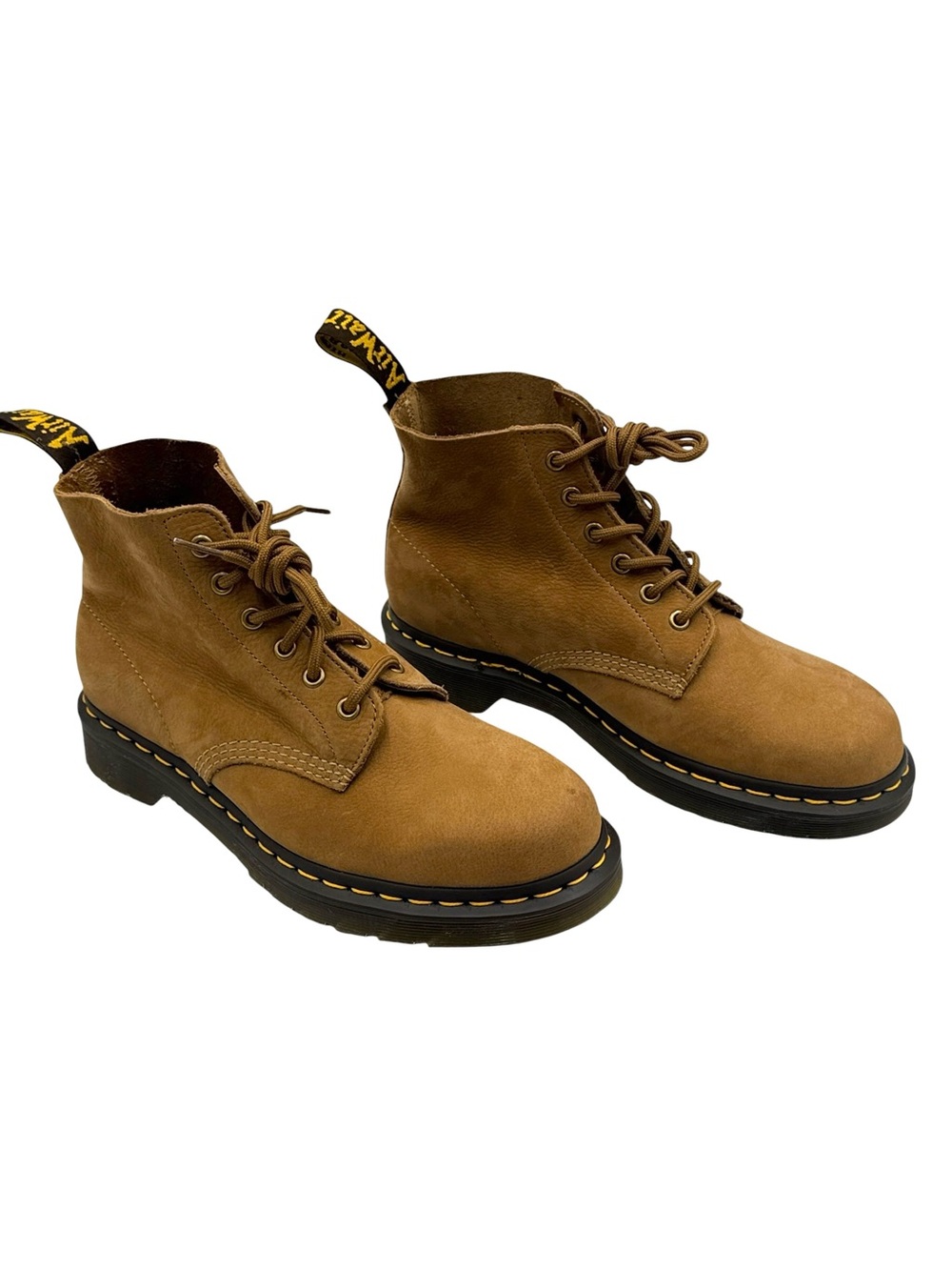 Dr. Martens 101 UB Tumbled Nubuck Lace Up Boots Savannah Tan Size 8M / 9L